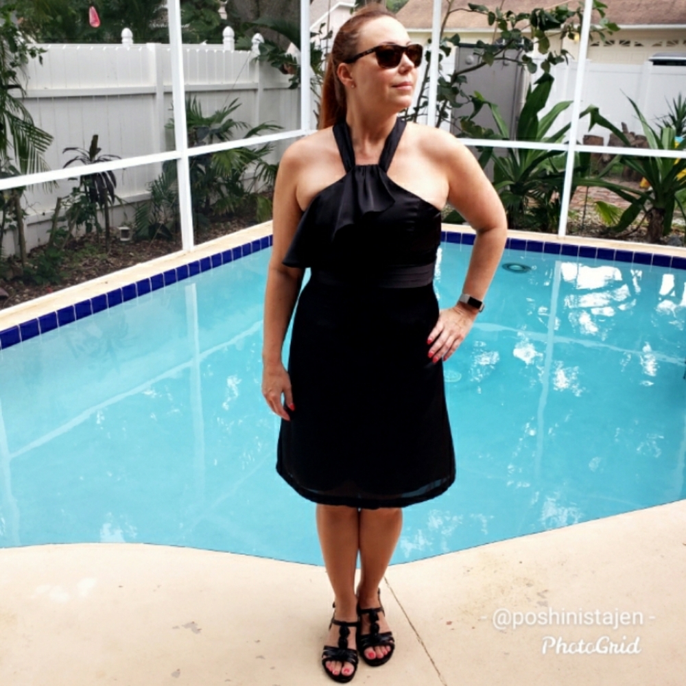 NWT BCBG Black Cocktail Dress sz 12